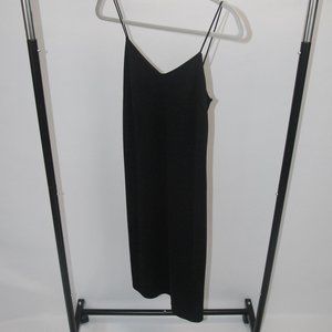 Mini Black Slinky Express Dress in Size S very 90's